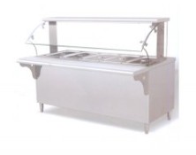 带罩保温售饭台